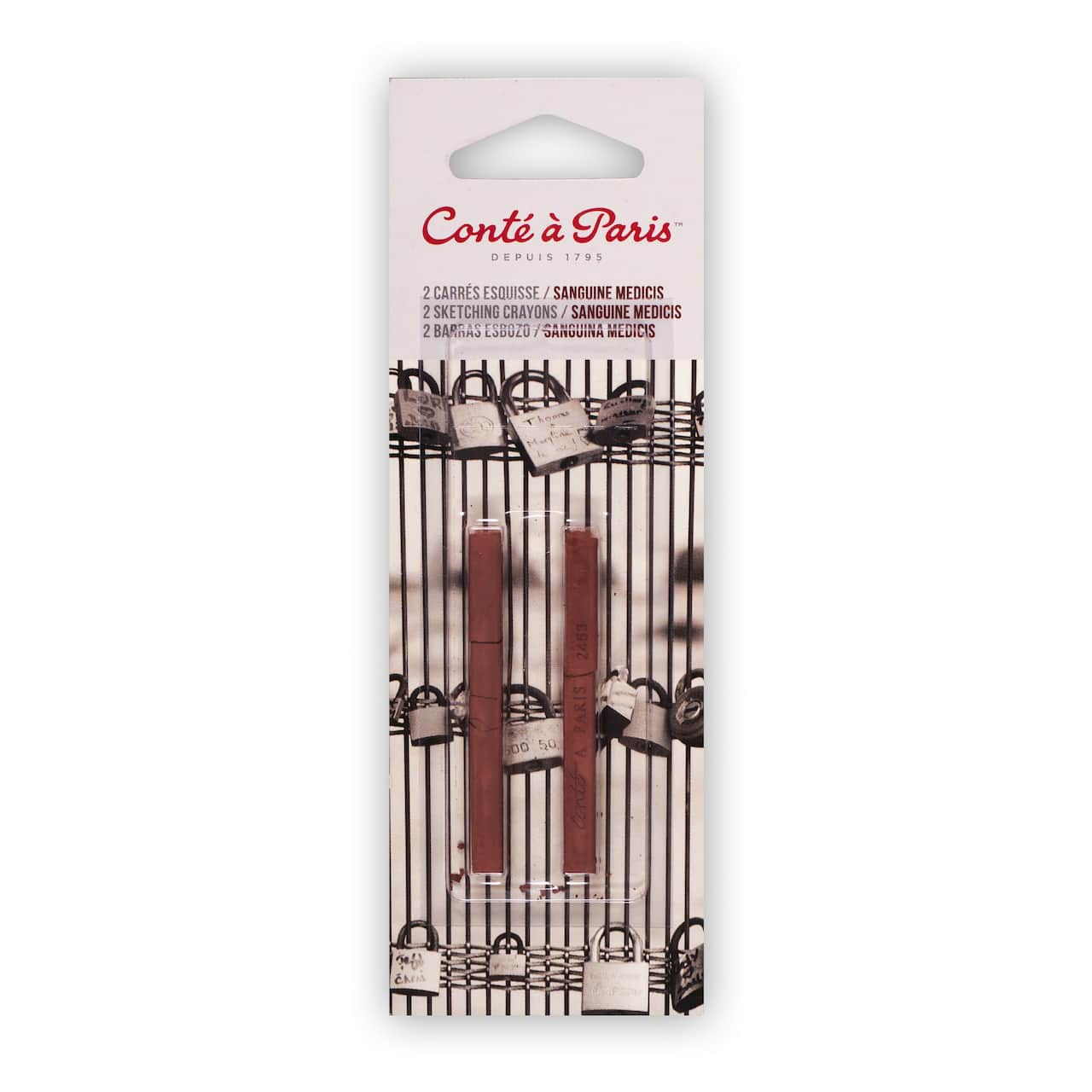 Conté à Paris™ Sanguine Medici's 2453 Sketching Crayons, 2ct.